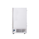 Technical Parameters: Model	BDF-60V608	BDF-60V708	BDF-6V808	BDF-60V938 External Size(W*D*H)mm	940*980*1920	1090*1000*1920	1090*1010*2025	1240*1000*2000 Internal Size(W*D*H)mm	700*680*1255	850*680*1255	850*735*1335	1000*700*1335 Capacity	598L	708L	808L	938L Type	Vertical Temp. Range	-25°℃~-60℃ Temp. Accuracy	0.1℃ Control System	Microprocessor control, LED digital display Audible and Visual Alarm	High and low temperature alarm, sensor failure alarm Alarm Method	Sound beeps and lights flash Refrigeration Type	Direct refrigeration Refrigerant	R404A and R23 Construction	Foam Layer Thickness	120mm lnternal Material	304 stainless steel External Material	Sprayed steel plate Consumption	1100W/3300VA 	1100W/3300VA	1150W/3450VA	1150W/3450VA Power Supply	AC110V/220V±10%, 50/60Hz Optional Accessory 	USB port Package Size(W*D*H)mm	1025*1050*2090	1220*1080*2070	1175*1075*2180	1325*1070*2170 Gross Weight(kg)	315	350	365	405