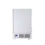 Technical Parameters: Model	BDF-60V608	BDF-60V708	BDF-6V808	BDF-60V938 External Size(W*D*H)mm	940*980*1920	1090*1000*1920	1090*1010*2025	1240*1000*2000 Internal Size(W*D*H)mm	700*680*1255	850*680*1255	850*735*1335	1000*700*1335 Capacity	598L	708L	808L	938L Type	Vertical Temp. Range	-25°℃~-60℃ Temp. Accuracy	0.1℃ Control System	Microprocessor control, LED digital display Audible and Visual Alarm	High and low temperature alarm, sensor failure alarm Alarm Method	Sound beeps and lights flash Refrigeration Type	Direct refrigeration Refrigerant	R404A and R23 Construction	Foam Layer Thickness	120mm lnternal Material	304 stainless steel External Material	Sprayed steel plate Consumption	1100W/3300VA 	1100W/3300VA	1150W/3450VA	1150W/3450VA Power Supply	AC110V/220V±10%, 50/60Hz Optional Accessory 	USB port Package Size(W*D*H)mm	1025*1050*2090	1220*1080*2070	1175*1075*2180	1325*1070*2170 Gross Weight(kg)	315	350	365	405